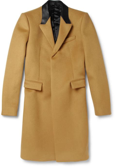 burberry prorsum slim-fit cashmere-blend overcoat|burberry cashmere overcoat.